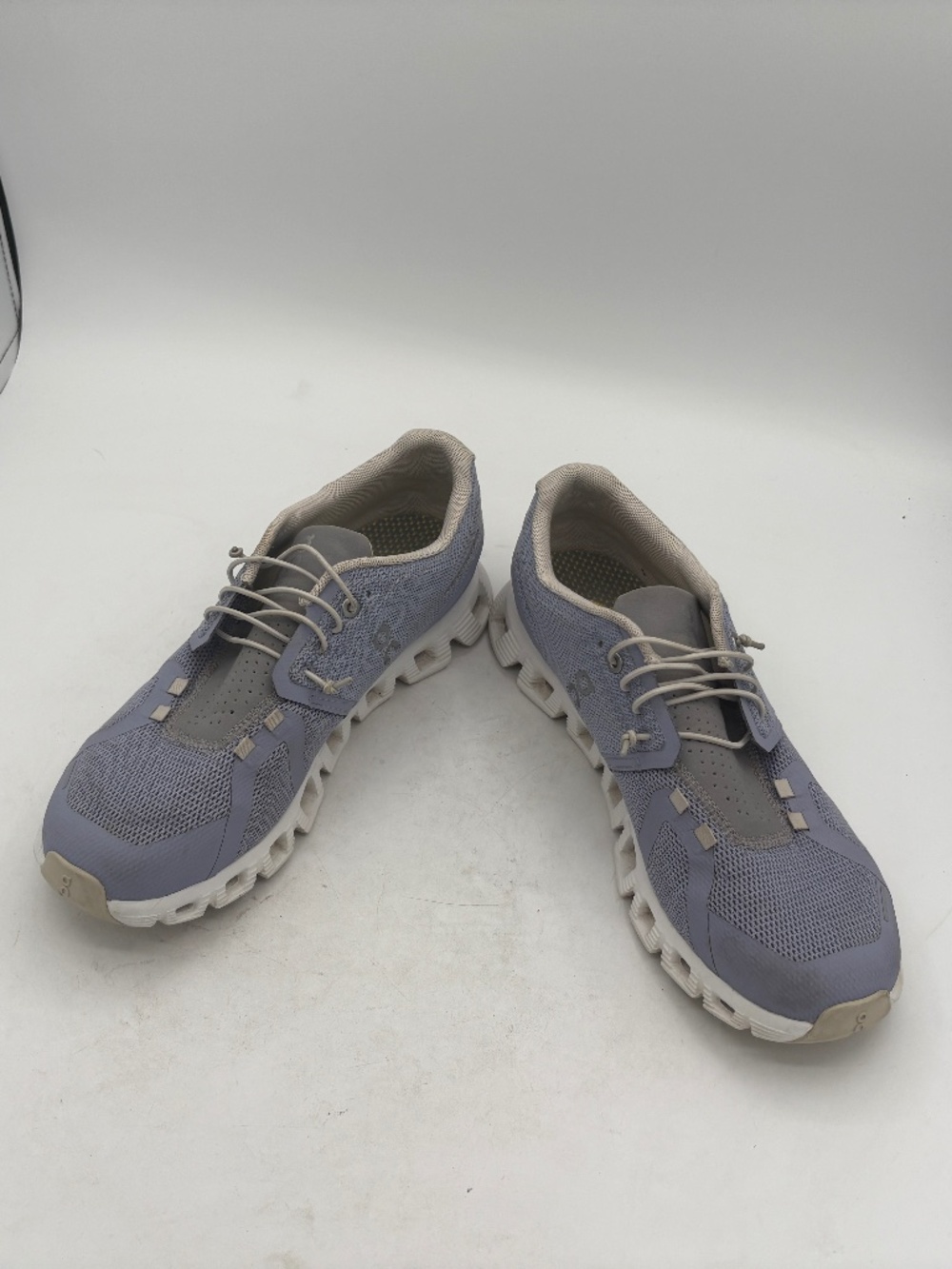 On Cloud 5 Slip On Running Shoe Purple White Size 9.5 w/ Aetrex Train Orthotics - Picture 9 of 15